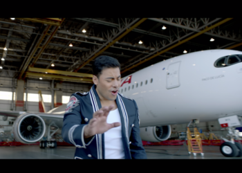 El A350 de Iberia, protagonista del nuevo videoclip de Carlos Rivera