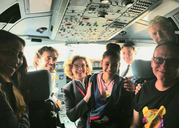 Vuelo a Santo Domingo con mi sobrina Isabel, mi princesita de Ébano