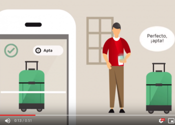 ¿Tu maleta cabe a bordo? Escanéala con el móvil para comprobarlo