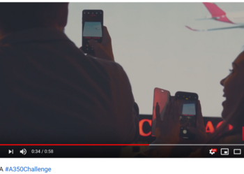Así fue el vuelo del A350 de Iberia en Callao