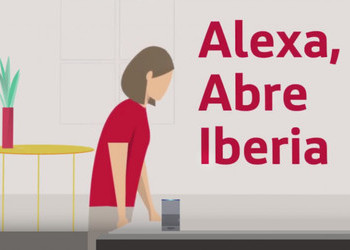 “Alexa, mi tarjeta de embarque para volar con Iberia”