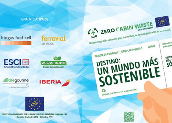 En 2019 se reciclaron más de 2.250 toneladas de envases en los vuelos de Iberia gracias al proyecto Zero Cabin Waste