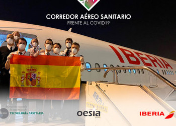 El Corredor Aéreo Sanitario refuerza su actividad y suma ya 36,71 millones de mascarillas aportadas a España