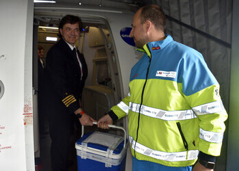 Transportamos 110 órganos para trasplantes durante el último año