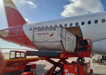 El Grupo Iberia e IAG Cargo llevan a Canarias y Melilla las vacunas de Moderna