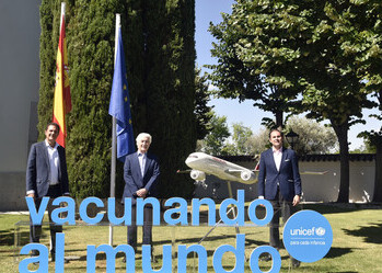 Iberia, con el apoyo de IAG Cargo, transportará vacunas y otros suministros humanitarios para apoyar la labor de UNICEF contra la pandemia por COVID-19