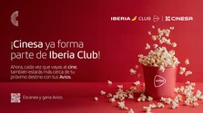 Iberia Club incorpora a CINESA a su programa de fidelización