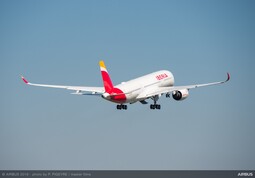 Airbus A350 taking off