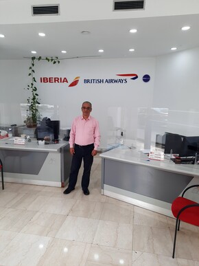 Mohamed Sif, empleado de Iberia en Marruecos