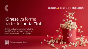 Iberia Club incorpora a CINESA a su programa de fidelización