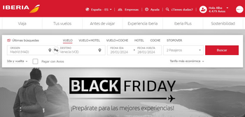 Llega el Black Friday a Iberia: Vuelos desde 29 euros