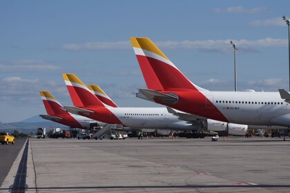 Aviones de Iberia en Madrid-Barajas