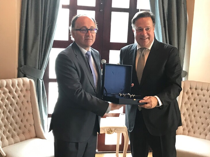 El Presidente de Panamá reciba al Presidente ejecutivo de Iberia