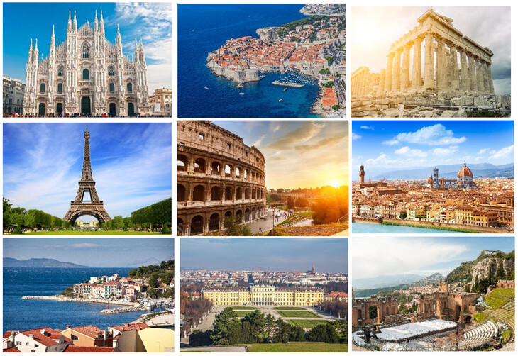 Destinations postcard