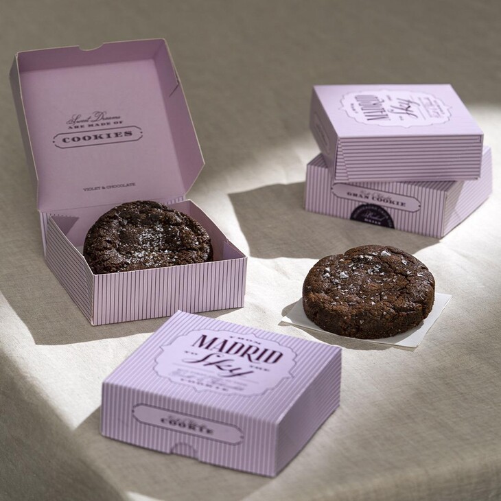 Galleta Violeta y chocolate